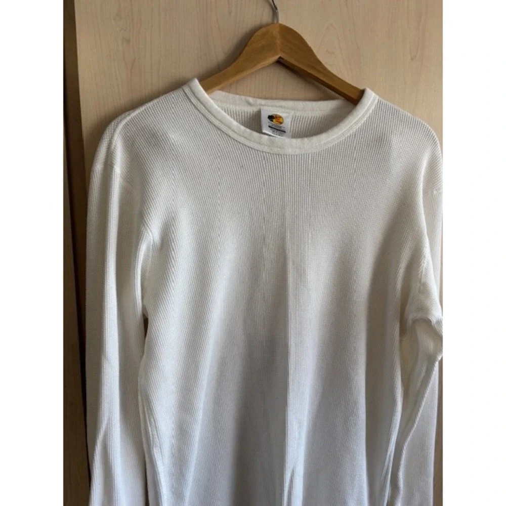 Bass Pro Shops‎ Waffle Knit Thermal White Mens XLT Shirt Long Sleeve EUC